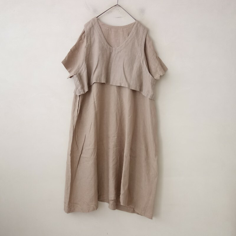 【通貨価値3.4万】ネスト衣装 nest Robe リネンショートベスト付き添い人衣装  F 【中古】【21E62】