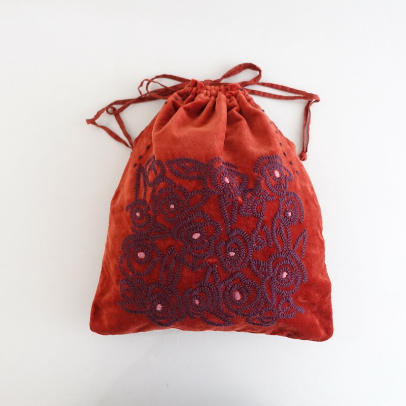 【通貨価値2.6万】カディー\u0026コー Khadi and Co CAMELLIA 合切袋御徒面子   【中古】【31E62】