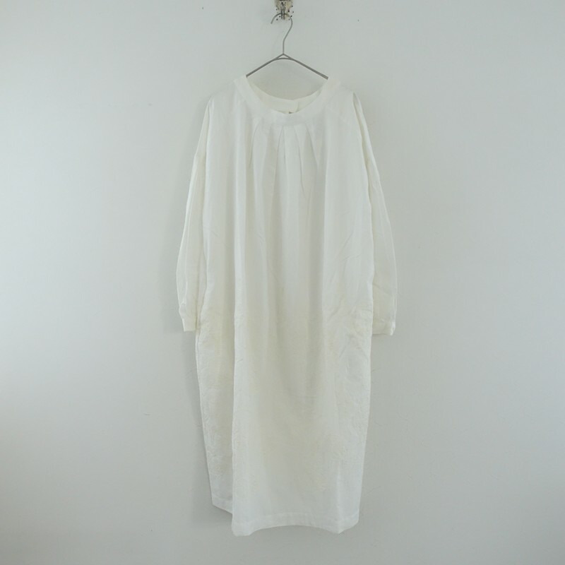 ミナペルホネンランドリー mina perhonen laundry home circle 縫い衣裳  38 【中古】【51E62】