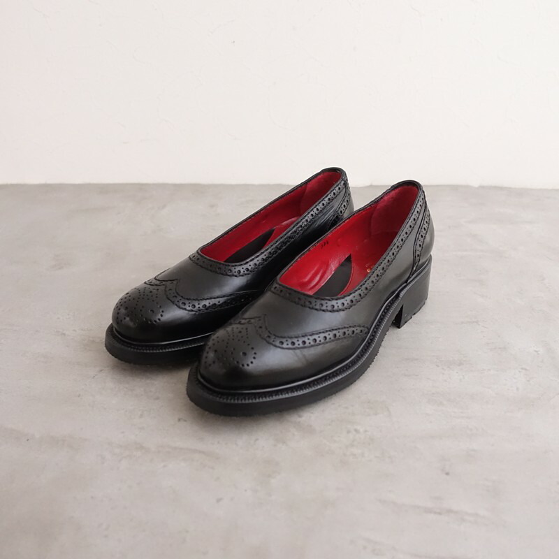 【未当て嵌める/通貨価値16.5万】エンツォボナフェ ENZO BONAFE per Le Yucca’s ウイングチップレザーシューズ 37.5/23.5  37.5 【中古】【42E62】