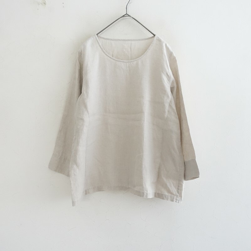 ワフ wafu リネンプルオーバーシャツ  3 【中古】【52E62】