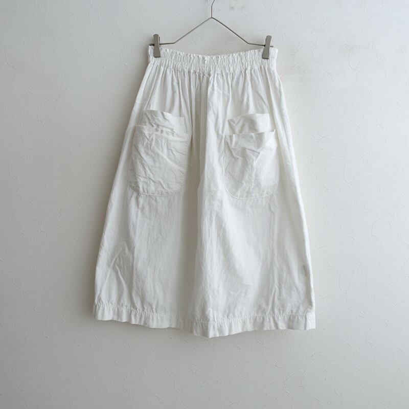【通貨価値2.4万】ホームスパン homspun ダブル隠し細コールギャザースカート  M 【中古】【72E62】