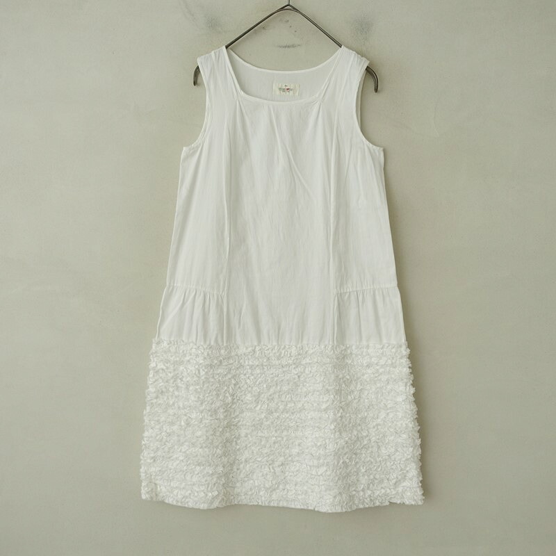 ドーサ DOSA オーガニックコットンフリルノースリーブワンピース 1 【中古】【82E62】｜ブランド古着買取drop