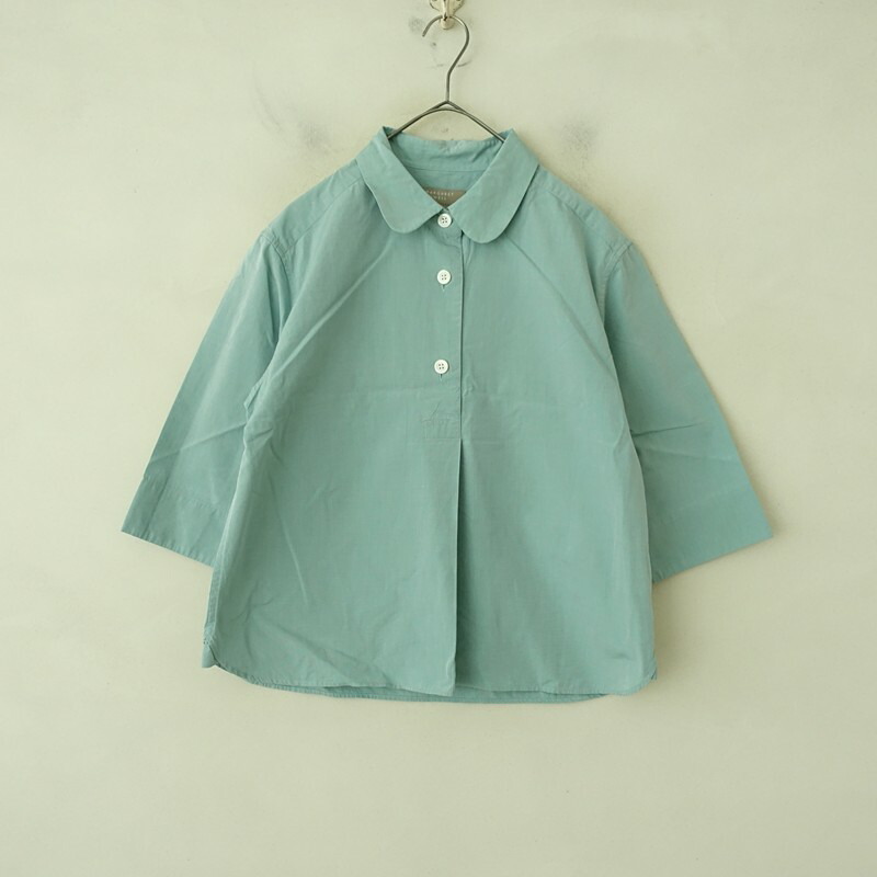 【通貨価値3.1万】マーガレットハウエル MARGARET HOWELL REFINED コットンシャンブレープルオーバーシャツ  2 【中古】【03E62】