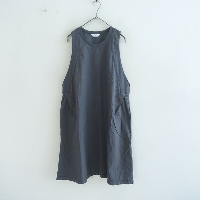 【通貨価値2.0万】ホームスパン homspun バルキーシーチングノースリーブワンピース  S 【中古】【10F62】