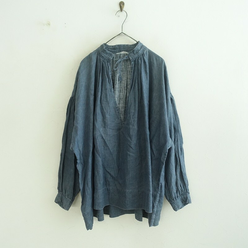トゥジュー TOUJOURS リネンワイドプルオーバーシャツ  F 【中古】【20F62】