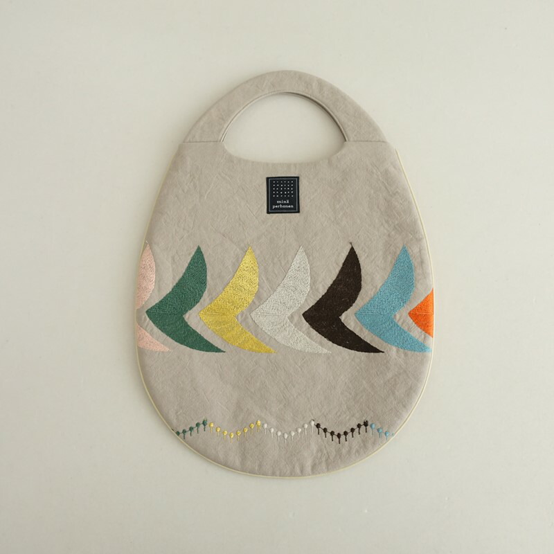 【未当てはめる/1.2万】ミナペルホネン mina perhonen bird egg bag エッグ御徒面子   【中古】【30F62】