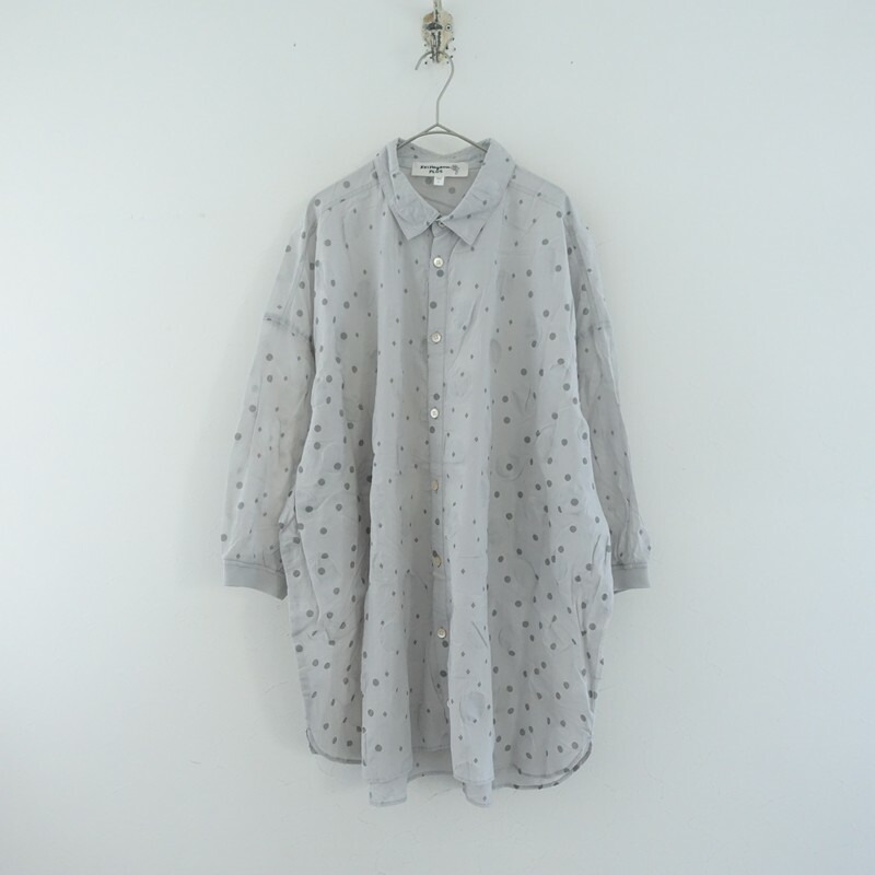 【通貨価値4.1万】ケイハヤマプリュス KEI Hayama PLUS Vert 一点×金剛石刷り上げる塩縮工業プルオーバートップ  F 【中古】【60F62】