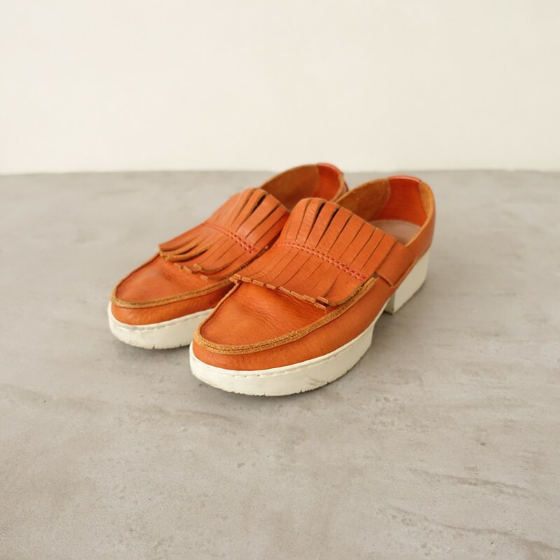 【通貨価値7.4万】トリッペン trippen TIGER フリンジローファー 36/23  36 【中古】【70F62】