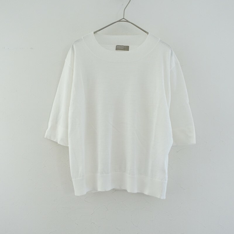 【通貨価値3.0万】マーガレットハウエル MARGARET HOWELL RAMIE COTTON DEEP RIB SHIRT  2 【中古】【80F62】