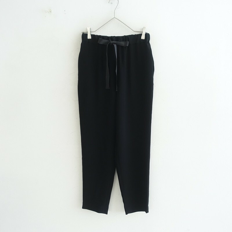 【通貨価値2.9万】サキ saqui テーパードリボンパンツ  36 【中古】【80F62】