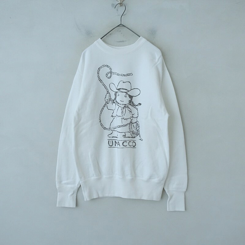 【美品】フォーティファイブアール 45R ウマッコお父ちゃん刷り上げるの908裏毛クルースウェット  3 【中古】【90F62】