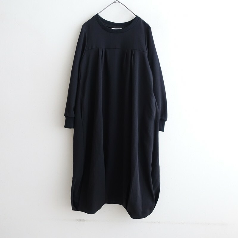 ズッカ ZUCCA タック入り口・入口ポリエステルコクーンワンピース  S 【中古】【01F62】
