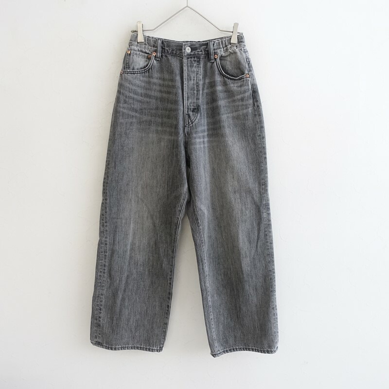 【通貨価値1.9万】ソラモナ SOLAMONAT 5Pルーズストレートイージーデニムパンツ  SS 【中古】【01F62】