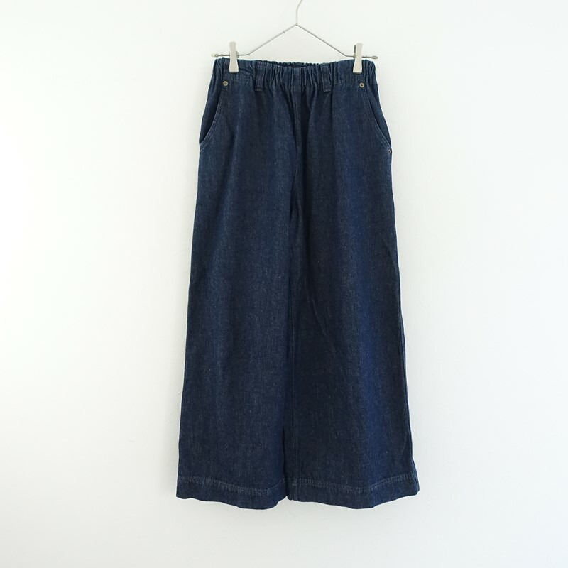 バスコ BASCO nest コットンデニムワイドイージーパンツ  2 【中古】【11F62】