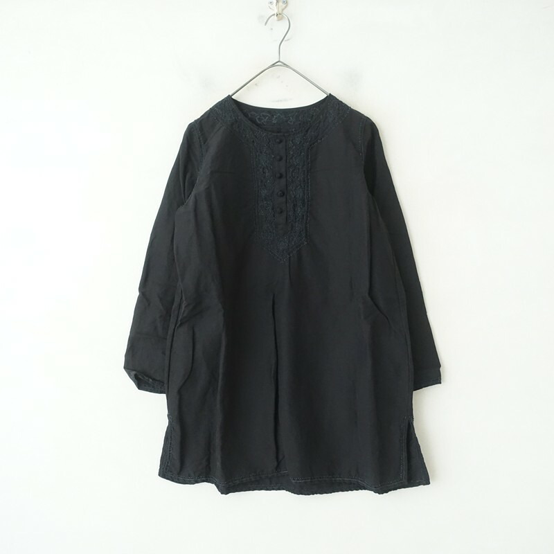 ネスト衣装 nest Robe お手々刺しゅうリネン絹地あわじ玉釦上衣   【中古】【11F62】
