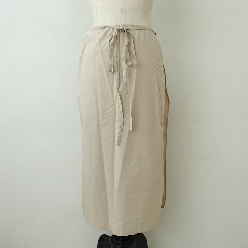 ヨリ Yoli Cotton wrap skirt コットンラップスカート F 【中古】【71F62】｜ブランド古着買取drop