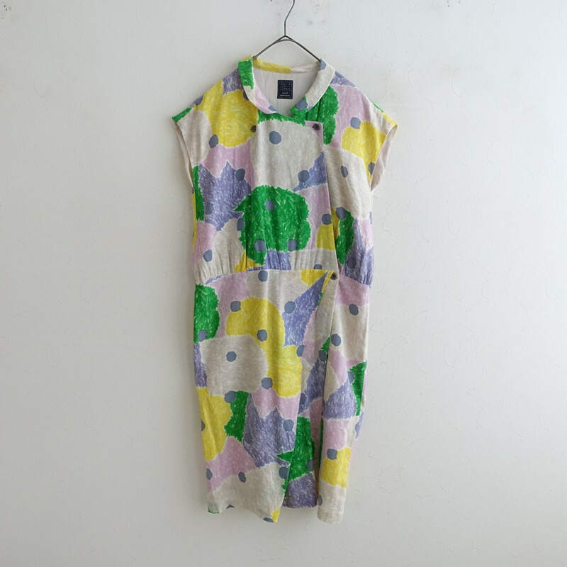 【定価5.1万】ミナペルホネン mina perhonen sky quilt ラップワンピース 36 【中古】【12F62】｜ブランド古着買取drop