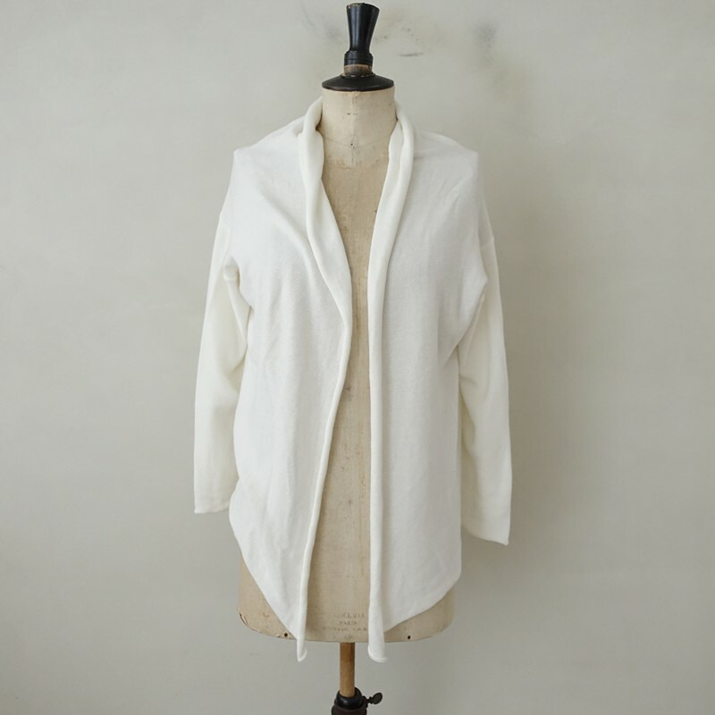 ダニエラグレジス DANIELA GREGIS コットンニットショールカラールーズカーディガン 【中古】【82F62】｜ブランド古着買取drop