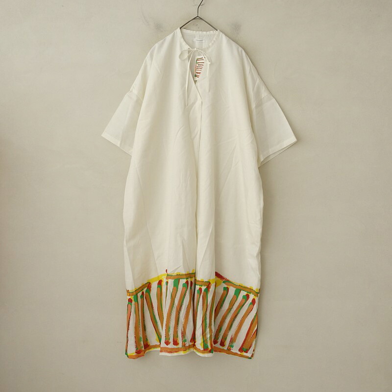 【未使用品/定価4.7万】ヘラルボニー HERALBONY Robe en lin リネンワンピース F 【中古】【31G62】|ブランド古着買取drop