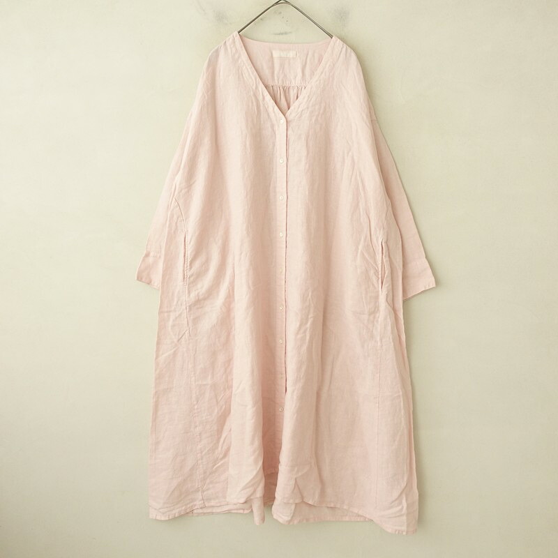 ネストローブ nest Robe さくら染めリネンフレアーワンピース F 【中古】【41G62】｜ブランド古着買取drop