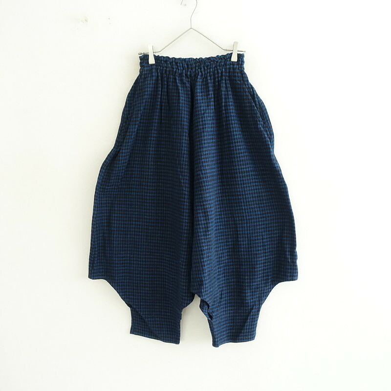 うさと usaato ギンガムチェックサルエル風イージーパンツ 【中古】【71G62】｜ブランド古着買取drop 11,467円