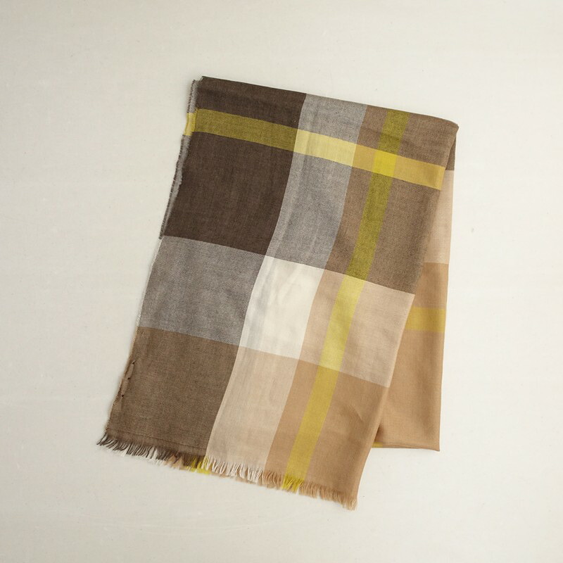 マッキントッシュ MACKINTOSH カシミヤシルクチェックストール 【中古】【71G62】｜ブランド古着買取drop