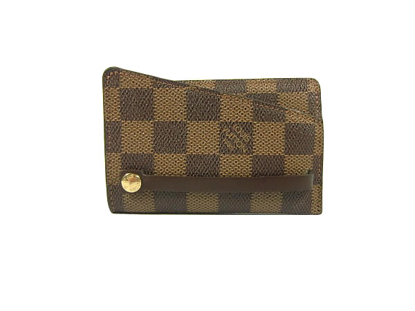 ルイヴィトンLOUIS VUITTON ダミエ キーケース ケース小銭入れ カードキーケース ポシェット・クレ ダミエ・グラフィット｜ルイ