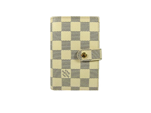 ☆ルイ・ヴィトン ダミエ アズール 財布 N61676 ポルト モネ ビエ ヴィエノワLOUIS VUITTON がま口財布【中古】｜ボッカデラヴェリタ