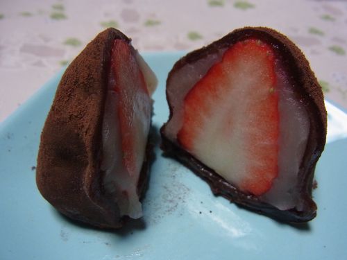 ココアを使えば「チョコレート大福」