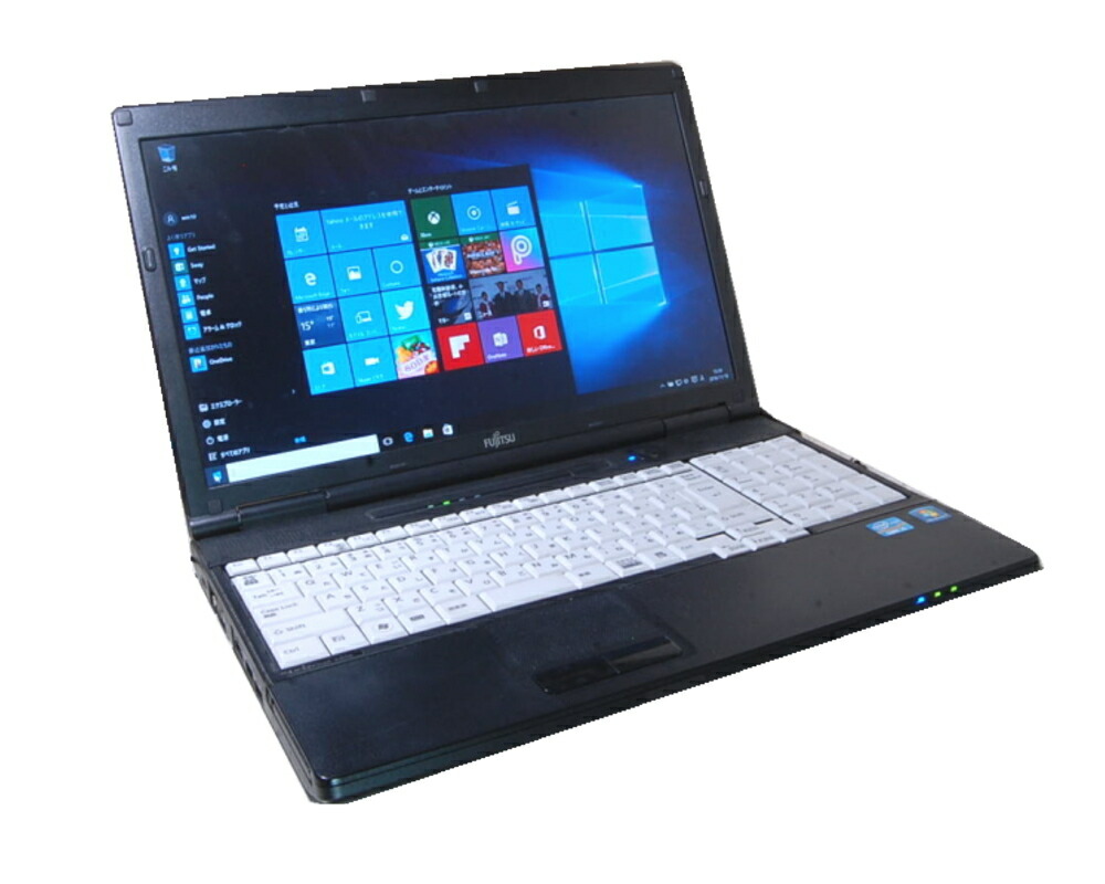 富士通 LIFEBOOK A561/C/第2世代 Core i5/2G/HDD160G/Win7 64bit サポート付きA561 富士通 Windows10 PC Office2019 次世代Core i5 SSD