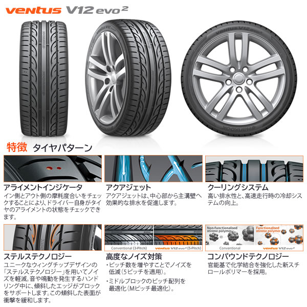 買い取り HANKOOK Ventus V12 evo2 K120 ハンコック ベンタス エボ2