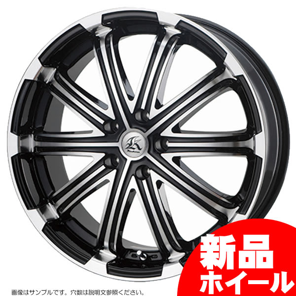 テクノピア カシーナ V1 18インチ 7.5J 5H-114.3 ブラックポリッシュ 法人宛て送料無料 ホイール 1本価格