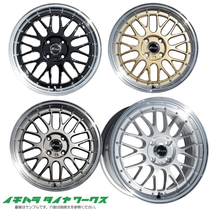【新品ホイール 4本セット商品】ステルスレーシング プログレス ME-02 16インチ 6J 4H-100 法人宛て送料無料｜イチハラタイヤワークス