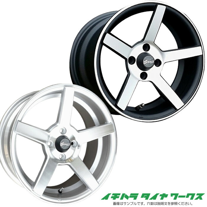 ステルスレーシング スペック01 15インチ 4穴 100 7J +30 ステルスレーシング スペック01 15インチ 4H100 7J +30 1本 白