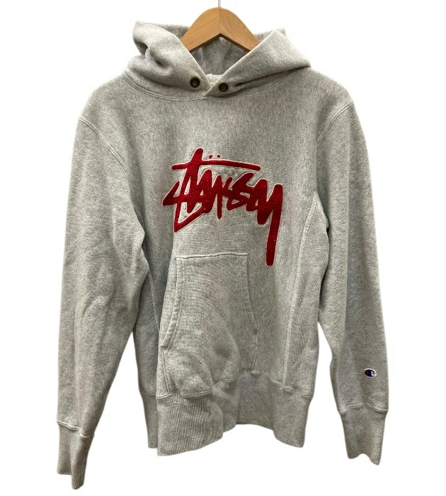 Seve様 ステューシー×チャンピオン【XL】スウェット パーカー グレー 楽天市場】【STUSSY × Champion】 ステューシー × チャンピオン プル