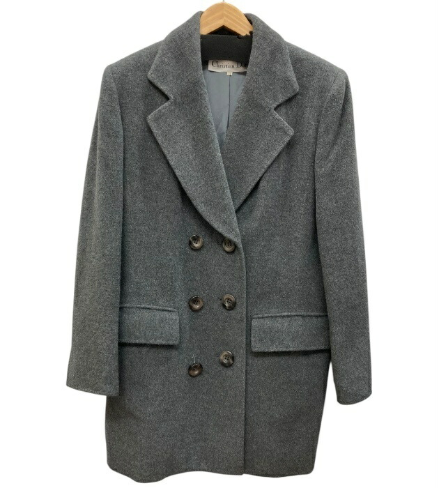 Christian Dior/ディオール/アンゴラ混/羊毛厚地の外套/大きさ11/レディース/FB3999
