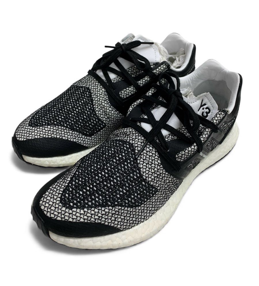 美品/Y-3/adidas/ワイスリー/アディダス/ピュアブースト/スニーカー/黒いこと系/25.5糎/FC3286