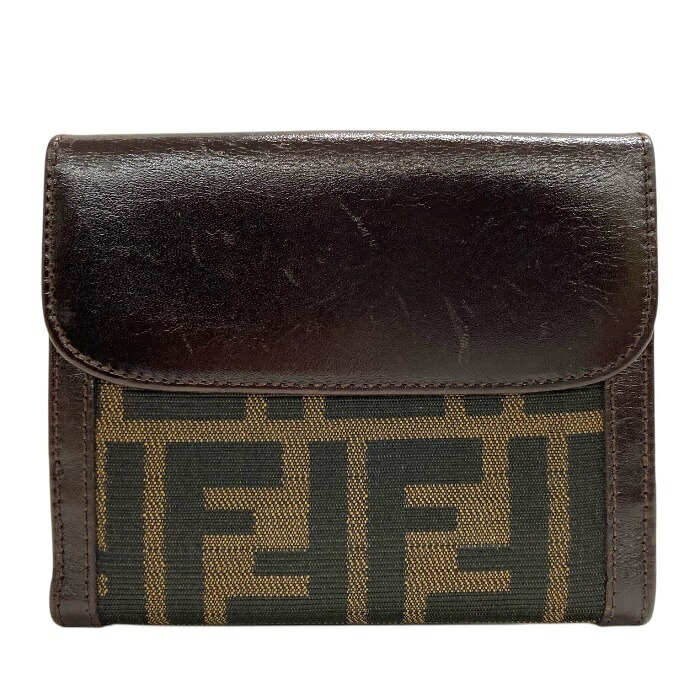 楽天市場】フェンディ FENDI L字ファスナー 二つ折り 財布 ズッカ柄