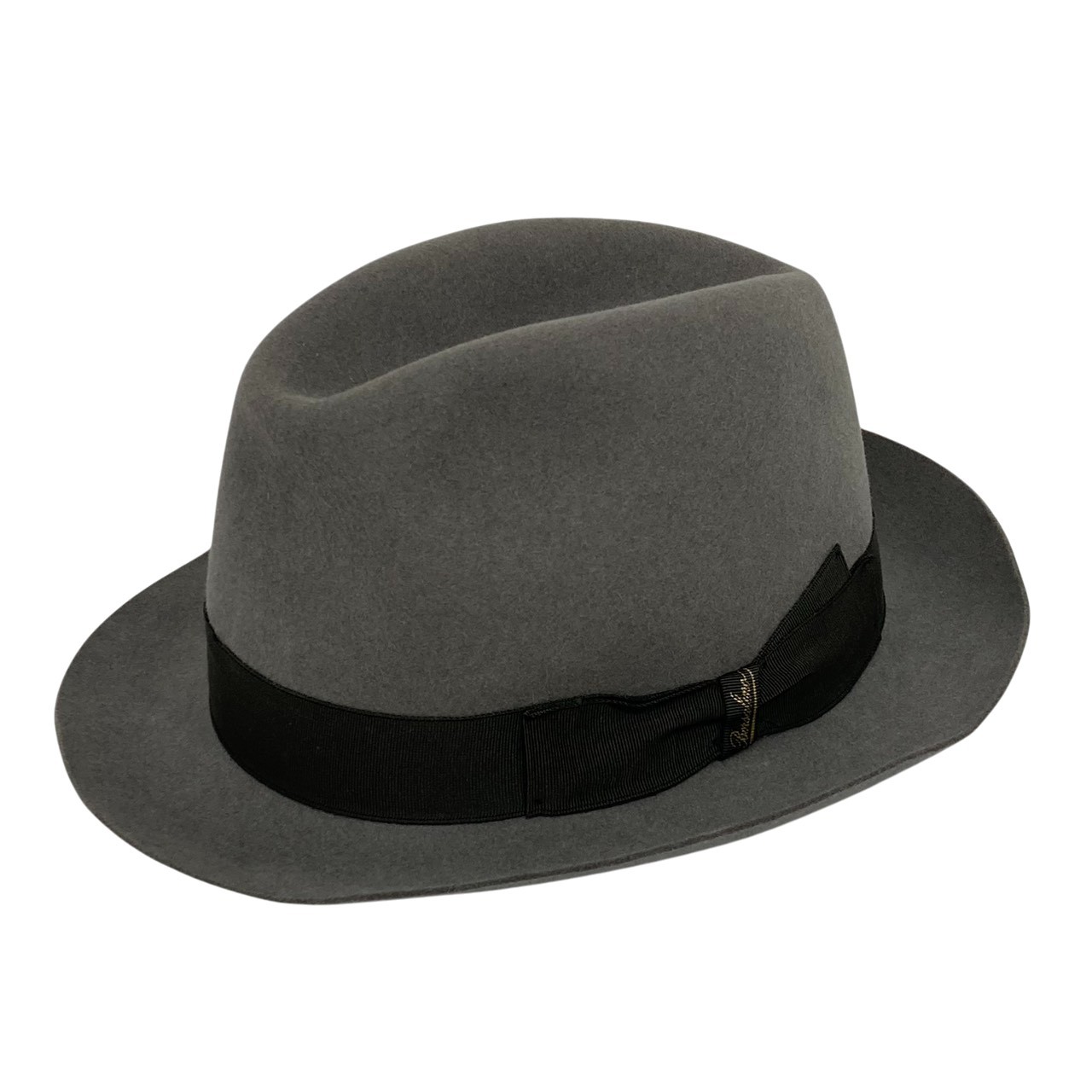 Borsalino/ボルサリーノ/ラビット/中折れハット/グレー/メンズ/59cm/RS0234｜リサイクルストア　エコライフ