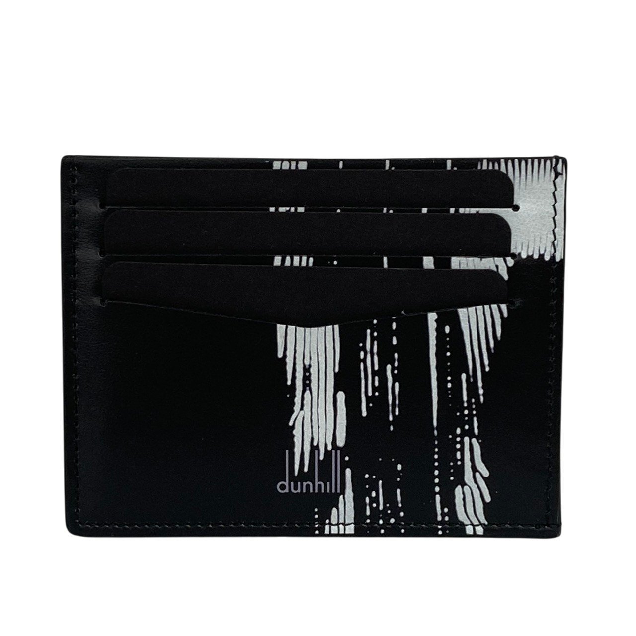 dunhill/ダンヒル/レザー/カードケース/ブリント/ブラック/モノクロ/メンズ/RS0628｜リサイクルストア　エコライフ