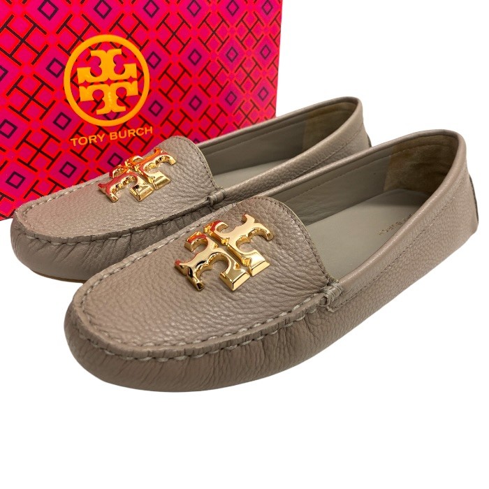 未当てはめる/TORYBURCH/トリーバーチ/ドライビングシューズ/大きさUS6.5/グレージュ/赤銅色系/レディース/FB4287
