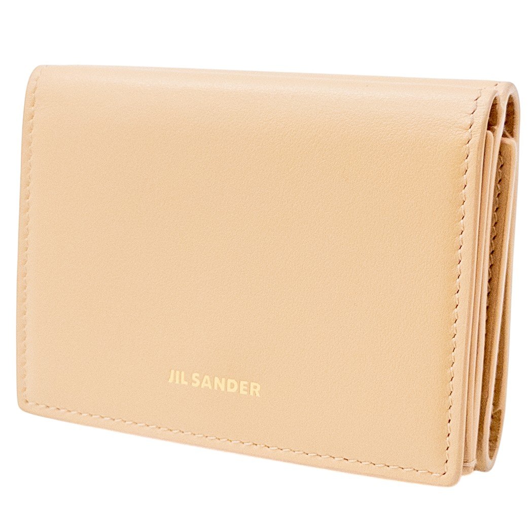 ジルサンダー/JIL SANDER/三つ折り財布/カーフレザー/TINY WALLET/J07UI0011/ベージュ/レディース/RS0934|リサイクルストア エコライフ