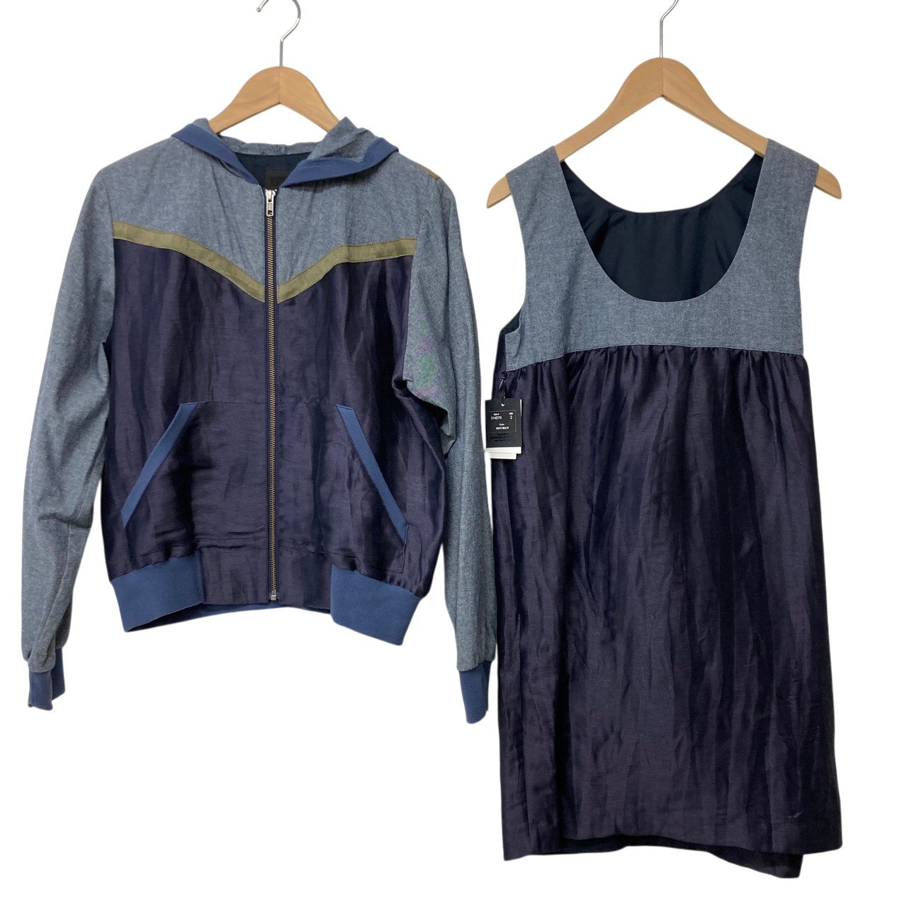未当て嵌める/ANNA SUI/アナスイ/合奏団/パーカー/ノースリーブ/USA製/大いさ2/RS1089 トップス-その他