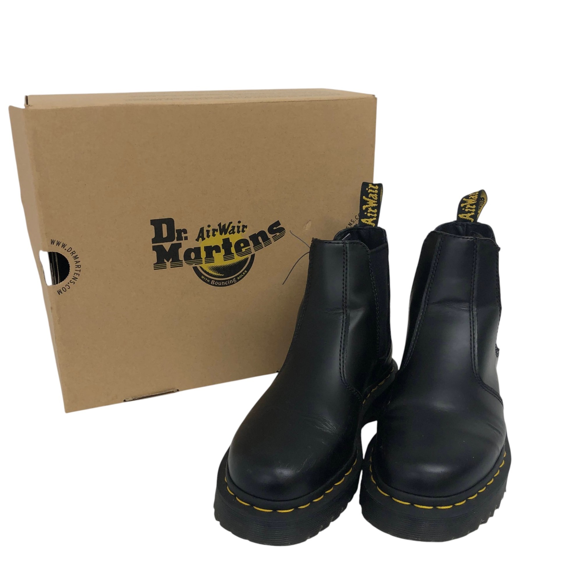 Dr.Martens/お医者さんマーチン/なめし革/チェルシーブーツ/2976/黒いこと/UK5/レディース/RS1120