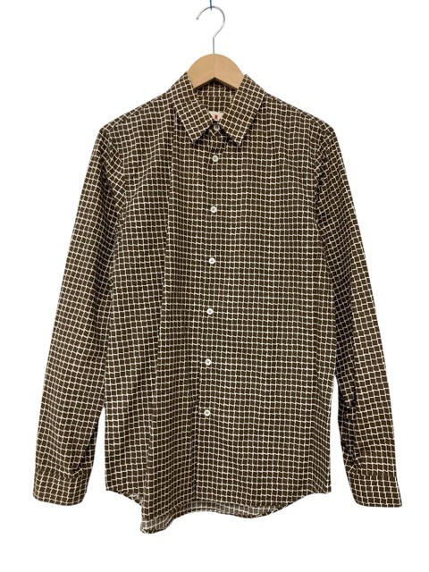 MARNI/マルニ/総柄/長袖プルオーバー/大きさ46/赤銅色/メンズ/RS1273