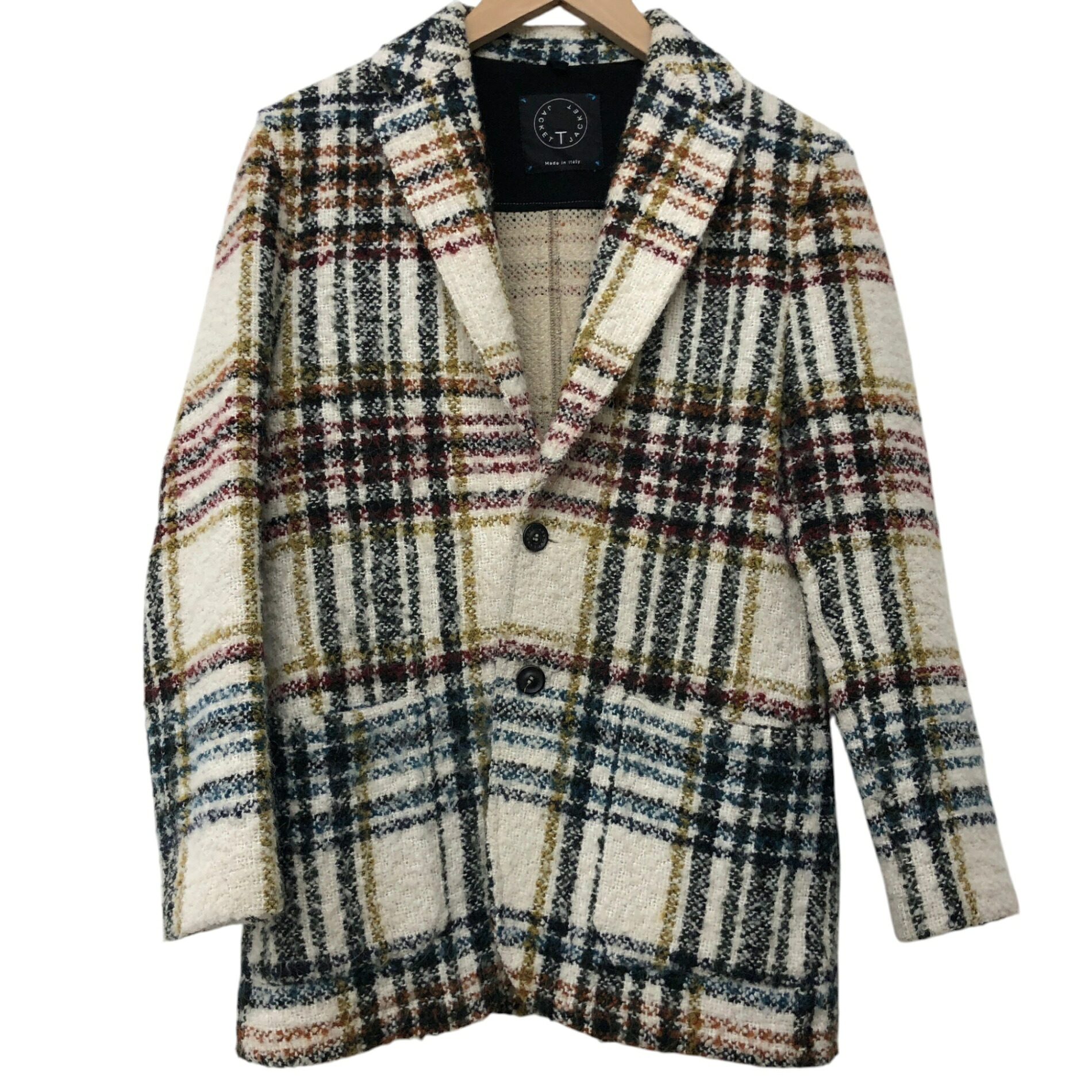 T-JACKET/羊毛照合のしるし/上衣/白いこと/51G419J/大きさXS/メンズ/RS1558