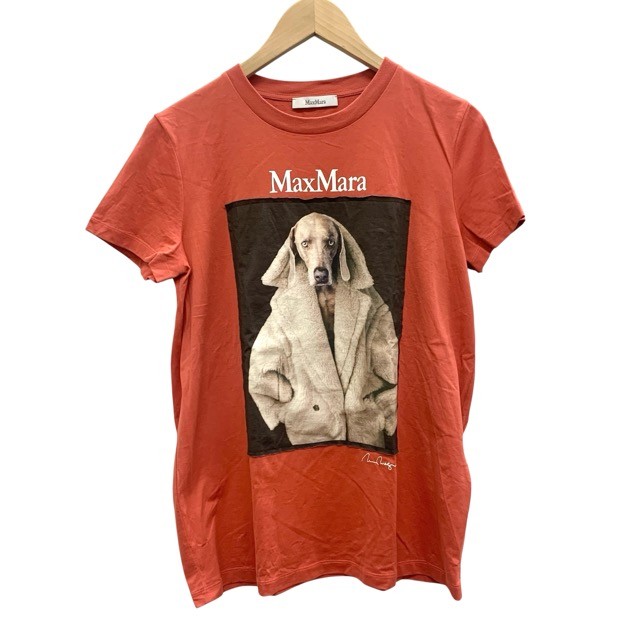MAX MARA/マックスマーラ/Valido プルオーバー/M大きさ/オレンジ色/刷り上げるT/犬/飼い犬/レディース/FC3638