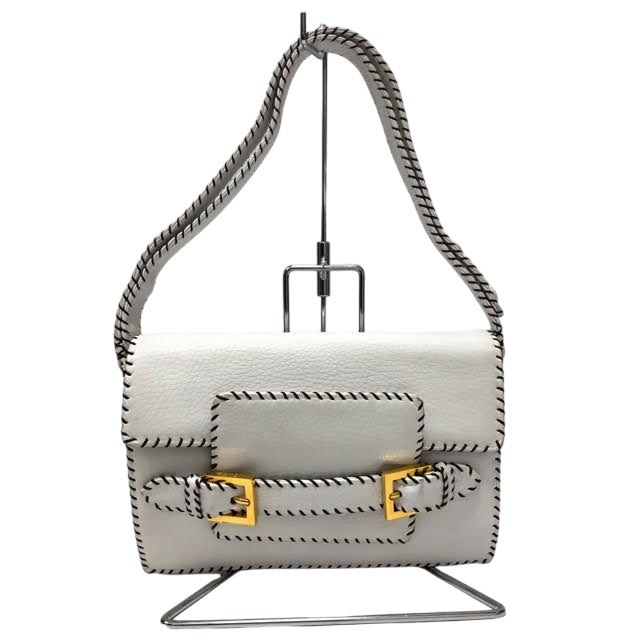 FENDI/フェンディ/ヴィンテージ/2WAY/レザー/セミショルダーバッグ/鞄/ホワイト/白/ハンド/レディース/女性用/良品/RS2034｜リサイクルストア　エコライフ