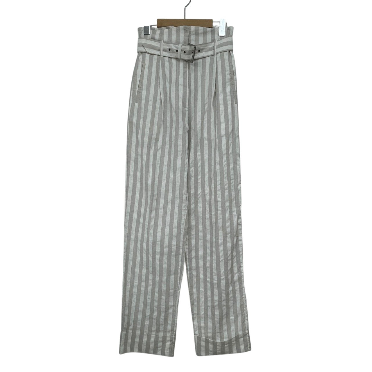 VIVIENNE WESTWOOD RED LABEL/ヴィヴィアンウエストウッド レッドレーベル/ストライプ/ハイウエスト/ベルト付/パンツ/サイズ40/レディース/RS2084｜リサイクルストア　エコライフ 15,899円